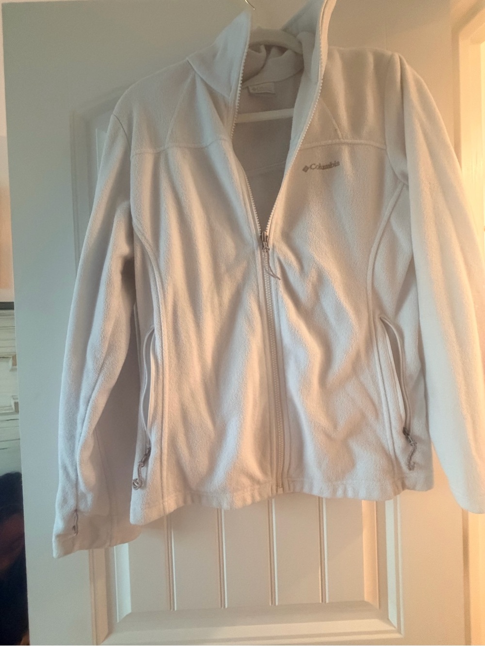 Columbia Women's Cream Full-Zip Teddy Fleece Jacket